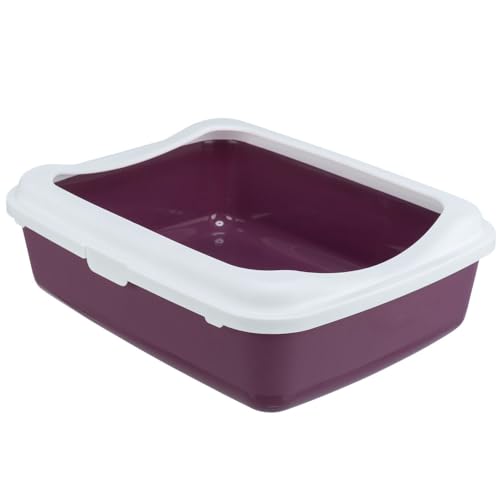 Trixie Katzentoilette Classic mit Rand 37 x 15 x 47 cm Bordeaux/Weiß Toiletten von TRIXIE