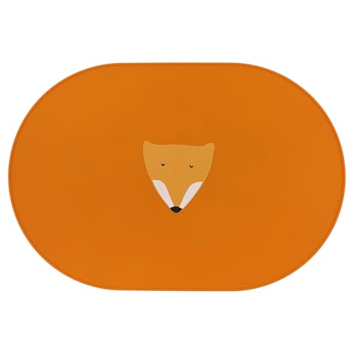 Trixie Mr. Fox Silikon-Tischset, rutschfest, weich, langlebig und leicht zu reinigen, perfekt für Entwöhnung, Mahlzeiten und Spielzeit, umweltfreundlich und sicher von Trixie