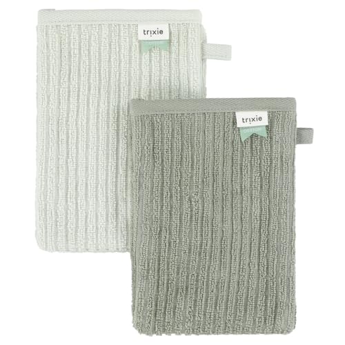 Trixie Waschhandschuhe 2-pack - Hush Olive von TRIXIE