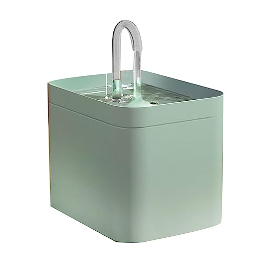 Pet Water Fountain Auto Filter USB Electric Mute Pet Drinker 1.5L Recirculate Filtring Drinker for Cats Pet Light Green von Trjgtas