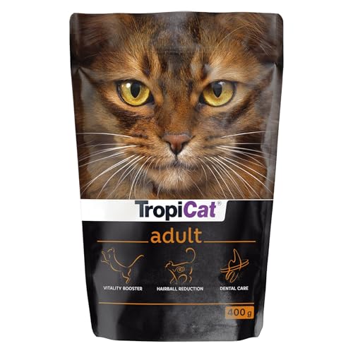 TROPICAT Adult 400g - Alleinfuttermittel für ausgewachsene Katzen ab 12 Monaten mit Huhn von TropiCat