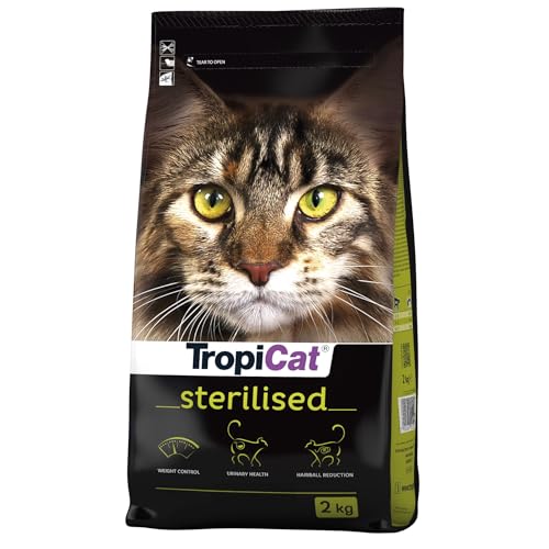 TropiCat Premium Katzenfutter verkürzt mit Huhn 2 Kg von TropiCat