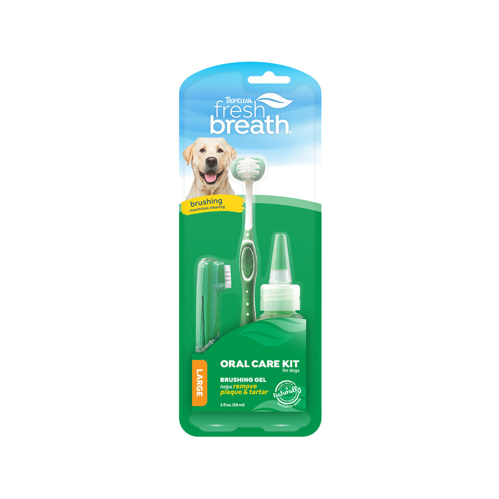 TropiClean Fresh Breath OralCareGel Kit - Hunde von TropiClean