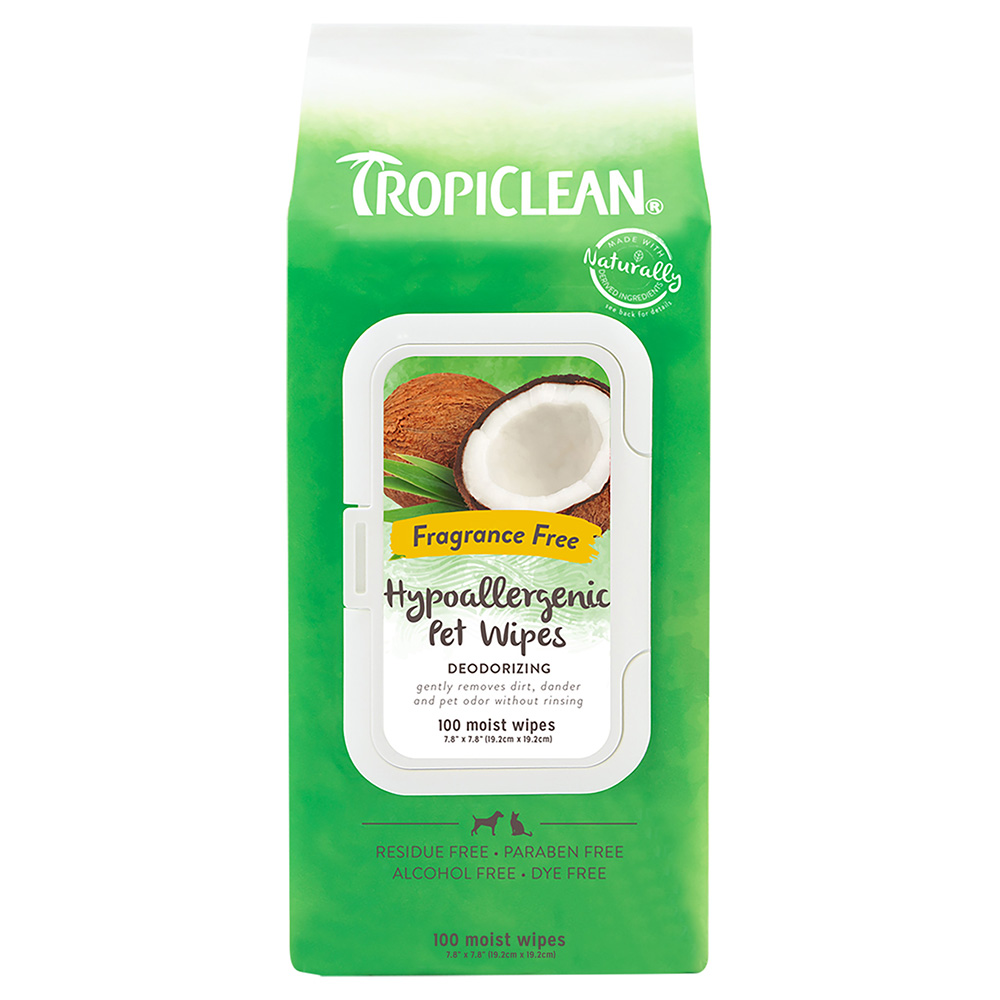 TropiClean Hypoallergenic Pflegetücher - 100 Stück TropiClean Hypoallergenic Pflegetücher - 100 Stück von TropiClean