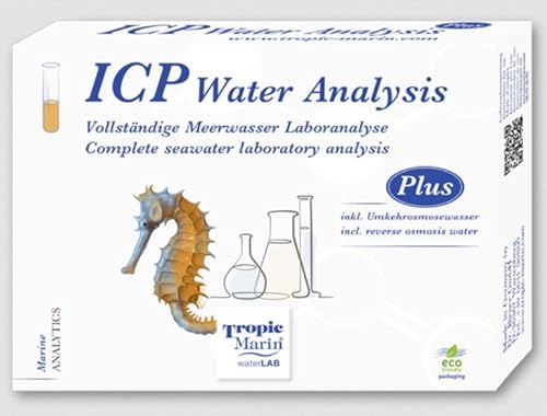 Tropic Marin ICP Water Analysis Plus, Professionelle ICP-Meerwasser-Laboranalyse mit Umkehrosmosewasser-Test von Tropic Marin