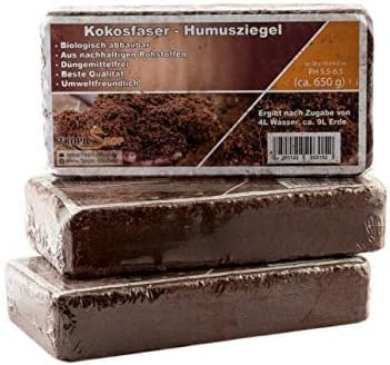 Kokoseinstreu Bodengrund - Kokosziegel für Reptilien - einfach partitionierbare Kokoserde - XXL Humusziegel als Terrarium Einstreu Cocoground Kokosgrund Kokoshumus Kokosziegel kokos quellerde von TropicShop