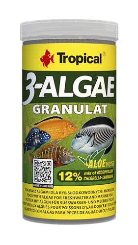 3-Algae Granulat, 250 ml / 110 g, Algenfutter für Süß- und Salzwasserfische von Tropical