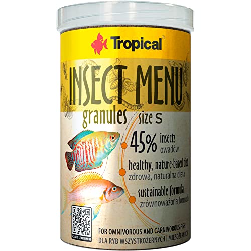 Insect MENU GRANULES Size S 1000ml / 540g - Fischfutter in sinkender Form, Granulat auf Basis von 3 Insekten von Tropical