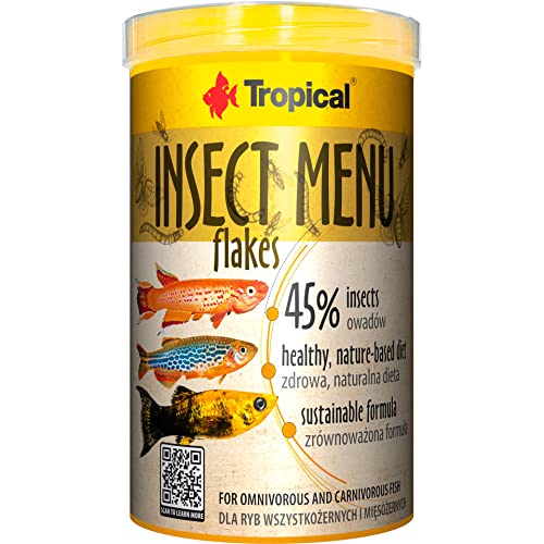 Insect MENU Flakes 1000ml / 200g - Flakenfutter auf Basis von 3 Insekten von Tropical