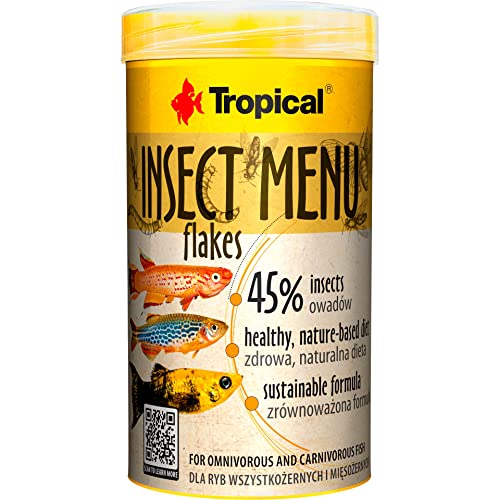 Insect MENU Flakes 250ml / 50g - Flakenfutter auf 3 Insekten Basis von Tropical