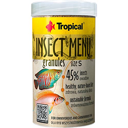 Insect MENU GRANULES Size S 250ml / 135g - Fischfutter in sinkender Form, Granulat auf Basis von 3 Insekten von Tropical