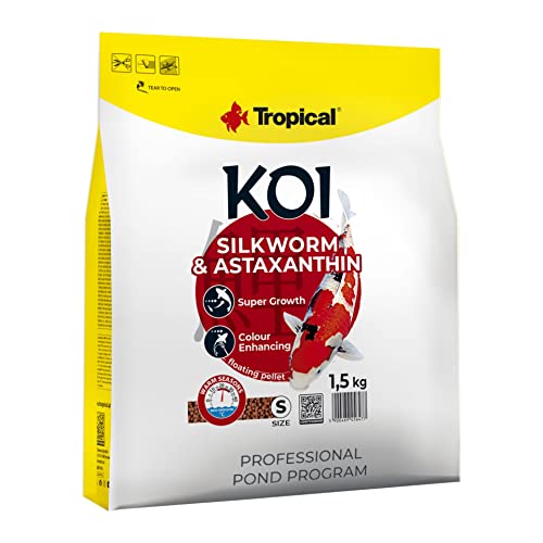 Koi Silkworm & Astaxanthin Pellet S 5L von Tropical