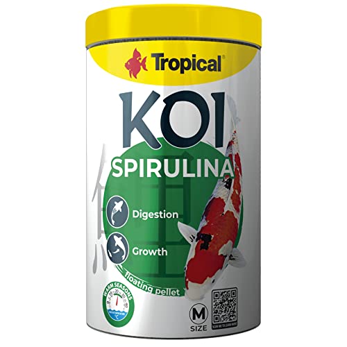 Koi Spirulina Pellet M 1L von Tropical