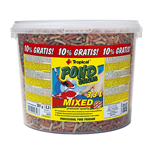 Mehrkomponenten-Futter als Schwimmstäbe Pond Sticks Mixed 3,3L / 270g von Tropical