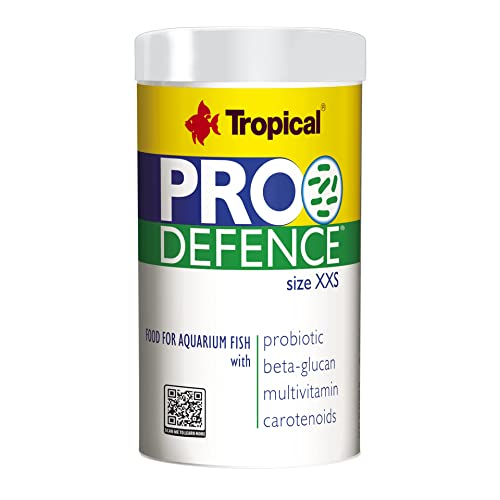 Tropical PRO Defence XXS 100ml für kleine Fische, 100 Milligramm, Granulat, 1 Gramm, Trocken aufbewahren von Tropical