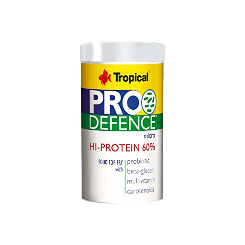 TROPICAL Pro Defence Mikro-Frittierfutter mit Probiotischem Protein, 60% Pulver 100 ml/60 g – Dose von Tropical