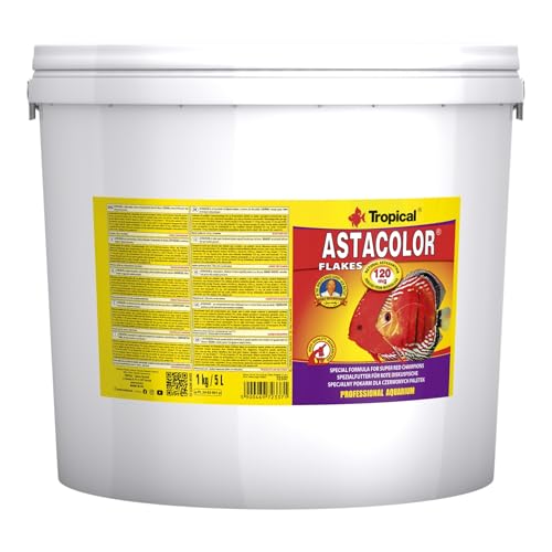 Tropical Astacolor Farbförderndes Flockenfutter, 1er Pack (1 x 5 l) von Tropical