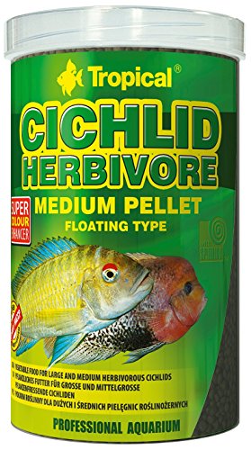 Tropical Cichlid Herbivore Medium Pellet, 1er Pack (1 x 2.2 l) von Tropical