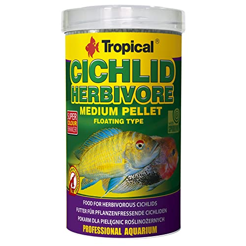 Tropical Cichlid Herbivore Medium Pellet, 1er Pack (1 x 500 ml) von Tropical