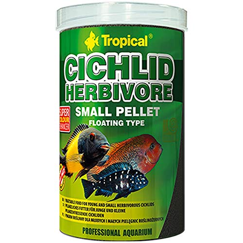 Tropical Cichlid Herbivore Small Pellet, 1er Pack (1 x 1 l) von Tropical