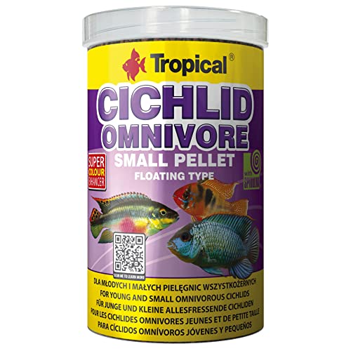 Tropical Cichlid Omnivore Small Pellet, 1er Pack (1 x 1 l) von Tropical