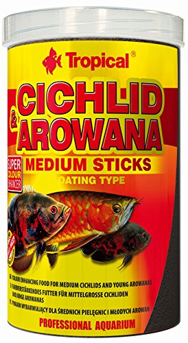 Tropical Cichlid & Arowana Medium Sticks - Farbverstärkende Futtersticks mit Astaxanthin, 1er Pack (1 x 1 l), 55 ml (1er Pack) von Tropical