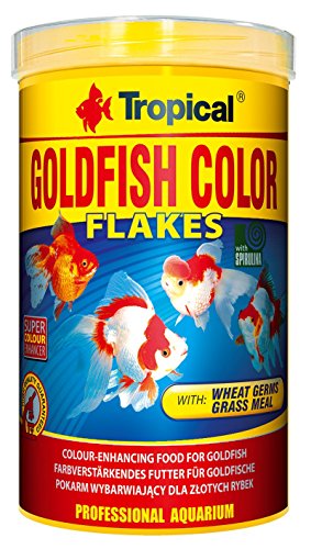 Tropical Goldfish Color Farbverstärkendes Flockenfutter, 1er Pack (1 x 1 l) von Tropical