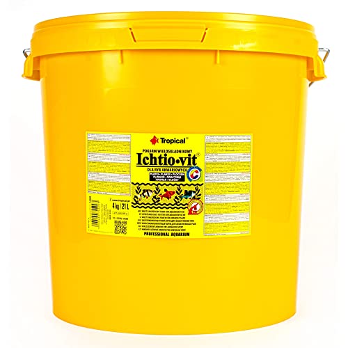 Tropical Ichtio VIT Hauptfutter (Flockenfutter) für alle Zierfische, 1er Pack (1 x 21 l) von Tropical