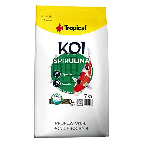 Tropical Koi Spirulina Pellet Size L, 1er Pack (1 x 7 kg) von Tropical