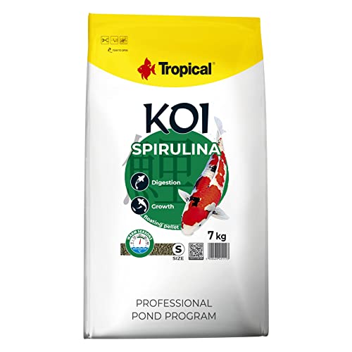 Tropical Koi Spirulina Pellet Size S, 1er Pack (1 x 7 kg) von Tropical