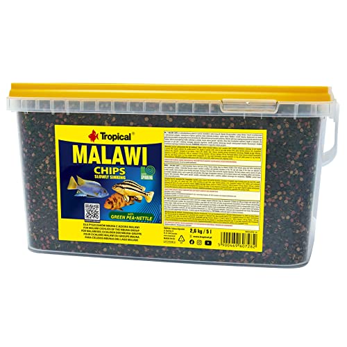 Tropical Malawi Chips für Mbuna-Cichliden und andere Cichliden, 1er Pack (1 x 5 kg) von Tropical