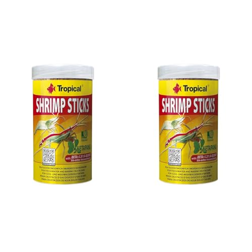 Tropical Shrimp Sticks Futtersticks für Garnelen, 2er Pack (1 x 250 ml) von Tropical