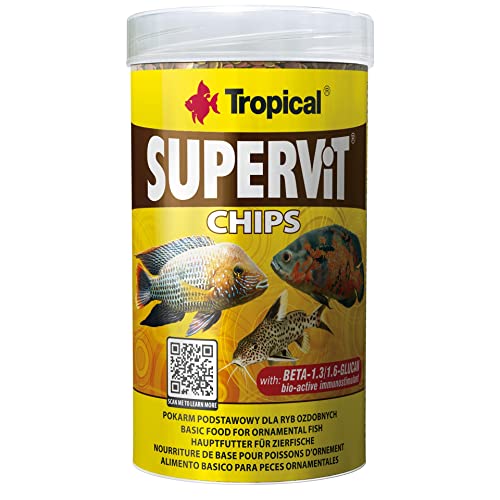 Tropical Supervit Chips 250ml/130g Beta-Glukan Mehrkomponenten-Nahrung in Form von sinkenden Chips mit Beta-Glukan von Tropical