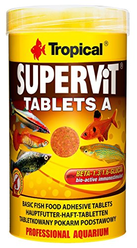 Tropical Supervit Tablets A Hauptfutter Hafttabletten, 1er Pack (1 x 250 ml) von Tropical