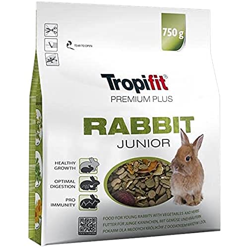 Tropical Tropifit Premium Rabbit Junior Plus Futter für Kleintiere, 750 g von Tropical