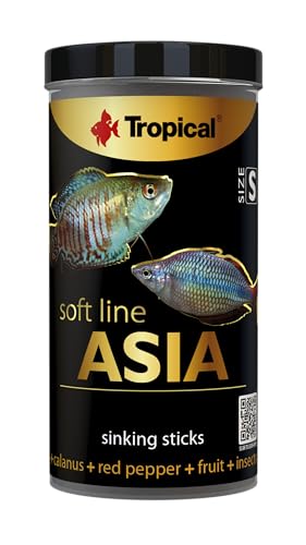 Tropical Weichfutter für asiatische Fische, Soft Line Asien Größe S, 250ml von Tropical