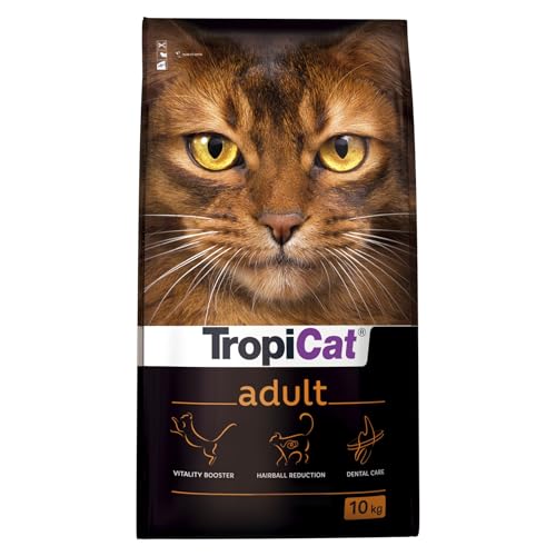 TROPICAT Adult 10kg - Alleinfuttermittel für ausgewachsene Katzen ab 12 Monaten mit Huhn von TropiCat