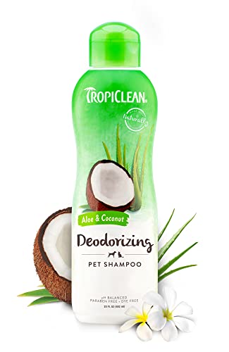 TropiClean Aloe & Coconut Deodorizing Shampoo für Haustiere, 591ml von Tropiclean