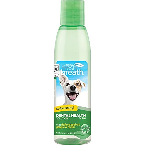 TropiClean Fresh Breath Mundpflege-Wasserzusatz für Haustiere, 8 oz von Tropiclean