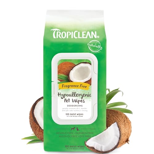 TropiClean TRHAW9100CT Hypoallergene Feuchttücher 100 Stück von Tropiclean