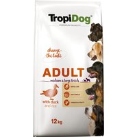 Tropidog Premium Adult Medium & Large Ente & Reis - 12 kg von Tropidog