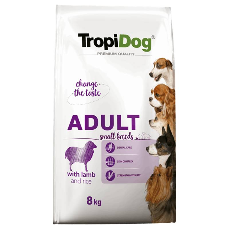 Tropidog Premium Adult Small Lamm & Reis - 8 kg von Tropidog