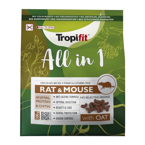 Tropifit All in 1 Rat & Mouse - Ratten- und Mausfutter 500g von Tropifit