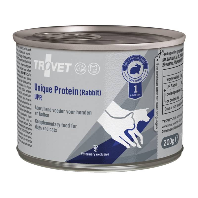 TROVET Unique Protein UPR - Rabbit - 6 x 800 g von Trovet