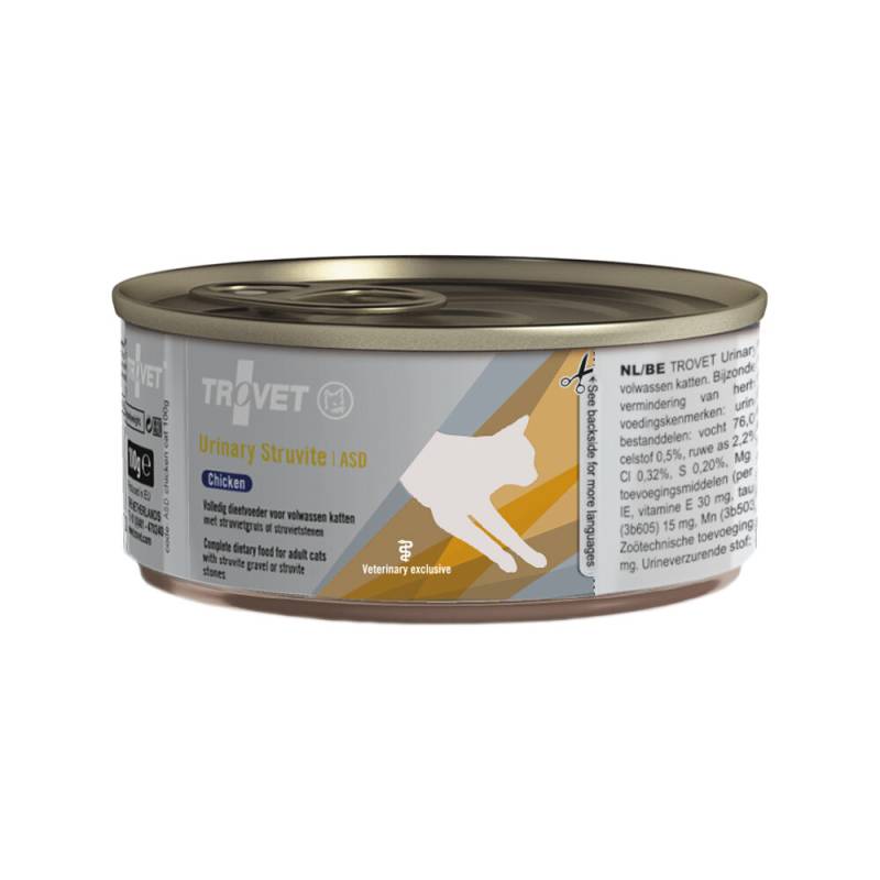 TROVET Urinary Struvite ASD (Beef) Katze - 6 x 100g Dosen von Trovet