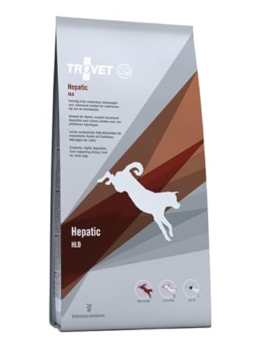 Trovet Hepatic Trockenfutter | 3 kg | Diät-Alleinfuttermittel für Hunde | Kann zur Unterstützung der Leberfunktion beitragen | Bei Leberinsuffizienz Erwachsener Hunde und Welpen von Trovet