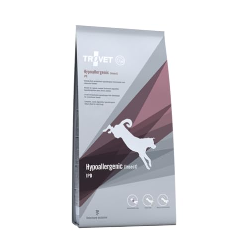 Trovet Hypoallergenic Insekten + Kartoffel IPD | 3 kg | Diätalleinfutter für Hunde mit Futtermittelunverträglichkeiten | Nur eine Protein- und Kohlenhydratquelle | Getreidefrei von Trovet