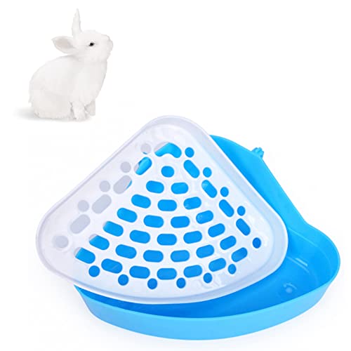 Trsnzul Pet Töpfchen 1 Stück Haustiertoilette für Kleintiere Ecktoilette Katzentoilette Toilette Kleintier Dreieck Toilette Toilette Hamster Hase Toilette Töpfchen Ecke Tiertoilette für Kleintiere von Trsnzul