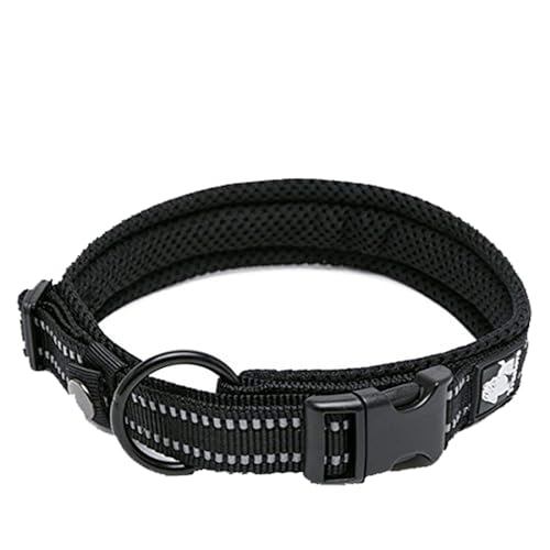 True Love Hundetrainingshalsband TLC5011 Reflektierendes Hundehalsbänder (S, schwarz) von Truelove