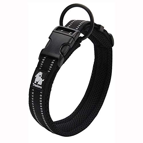 True Love Hundetrainingshalsband TLC5011 Reflektierendes Hundehalsbänder (2XL, schwarz) von Truelove